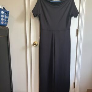 Black Sheath Bateau Jumpsuit for Cocktail